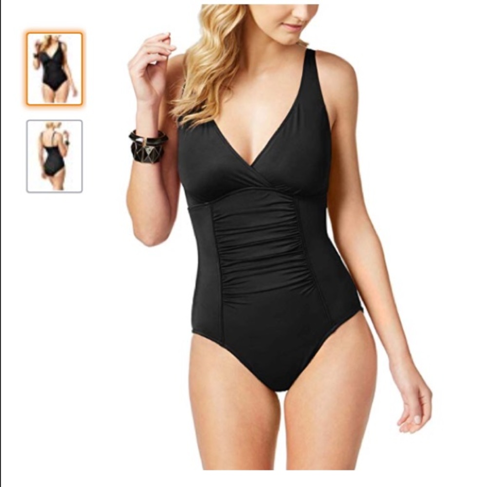Swim Solutions Shaping One Piece Bathing Suit